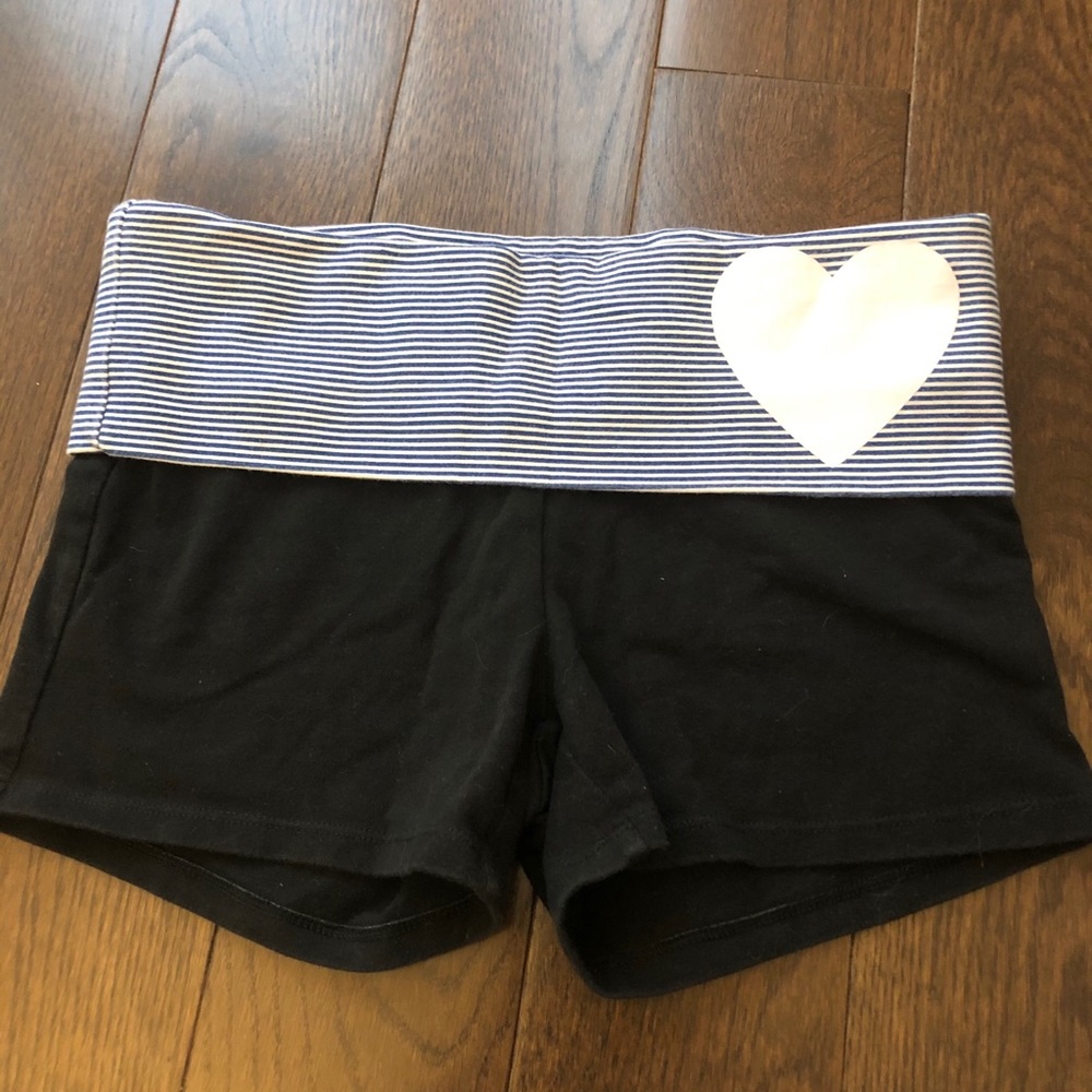 PINK yoga fold over shorts.